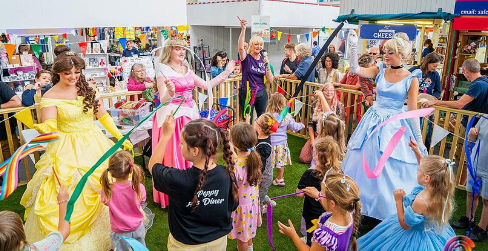Princesses at Plymouth Market